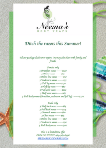 Waxing and Hair Removal Specials